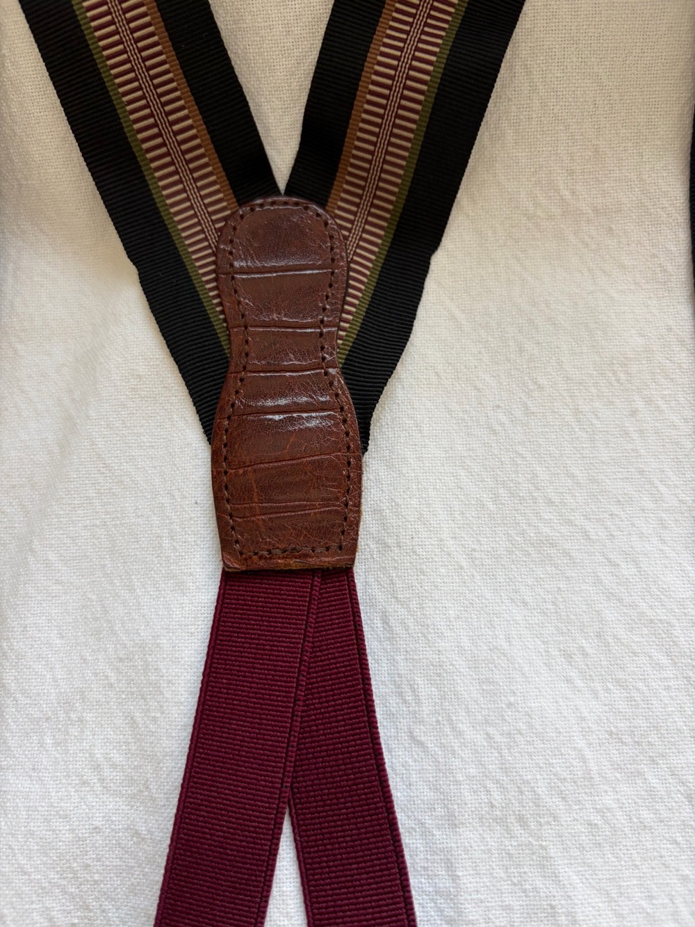 Martin Dingman Artisan Leather Y-Back Suspenders, Heritage
,Craftsmanship, MD .